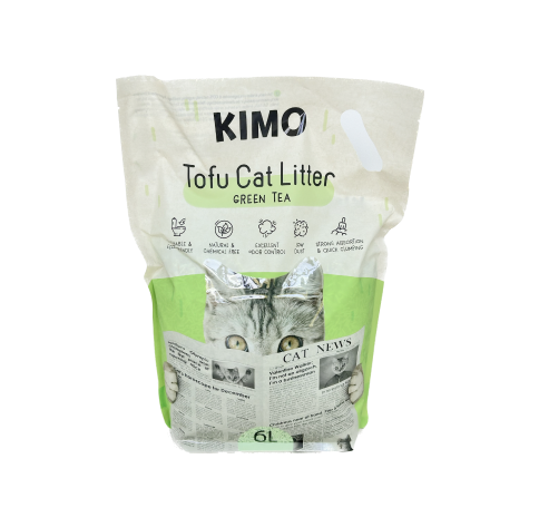 Kimo_tofu_greentea.png Kimo tofu kraikas su žaliosios arbatos ekstraktu 2,5kg (6l) - Image 1