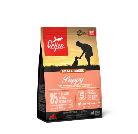 Orijen_puppy_small_1.8.png Orijen Small Breed Puppy sausas maistas šuniukams 1,8 kg - Image 1