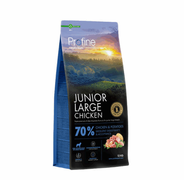 Profine Junior Large Breed Chicken sausas maistas jauniems didelių veislių šunims su vištiena 15 kg - Image 1