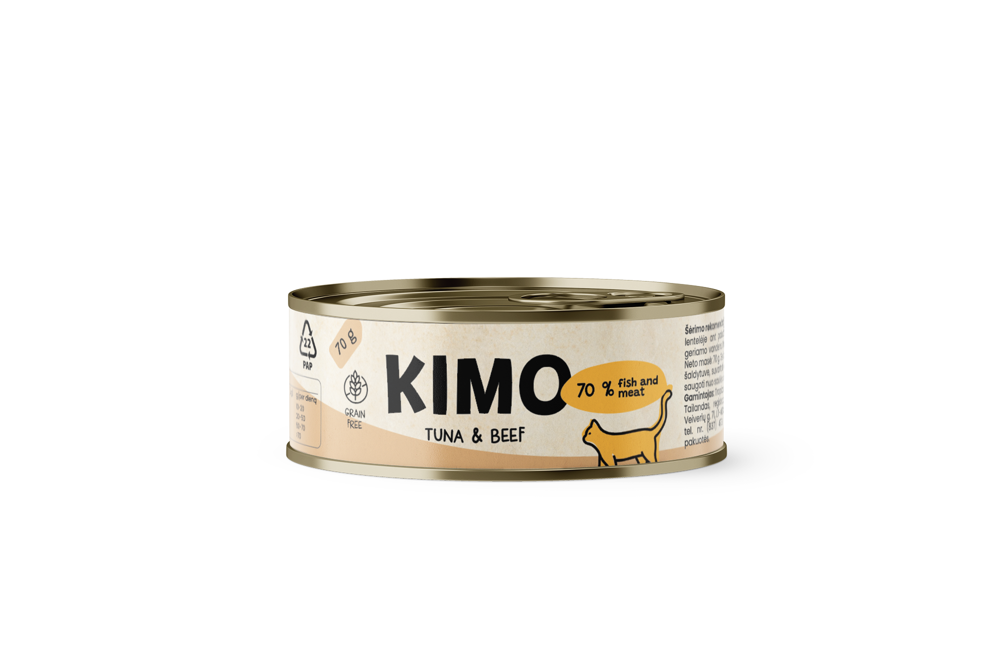 kimo-tuna-beef.png Kimo Tuna&Beef konservai katėms su tunu ir jautiena 70g - Image 1