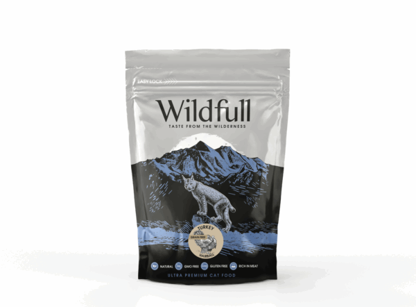 Wildfull Cat Turkey Hairball sausas maistas katėms 400 g - Image 1