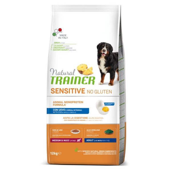 NT ADULT DOG SENSITIVE NO GLUTEN M/M EGG (kiaušinis) 12kg - Image 1