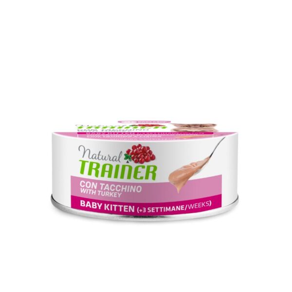 NT Cat Baby Kitten Turkey konservai kačiukams 80g - Image 1