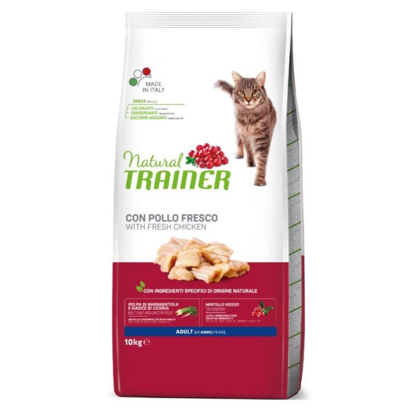 NATURAL TRAINER CAT ADULT CHICKEN su vištiena 10kg - Image 1