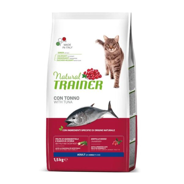 NATURAL TRAINER Cat adult tuna su tunu 1.5kg - Image 1