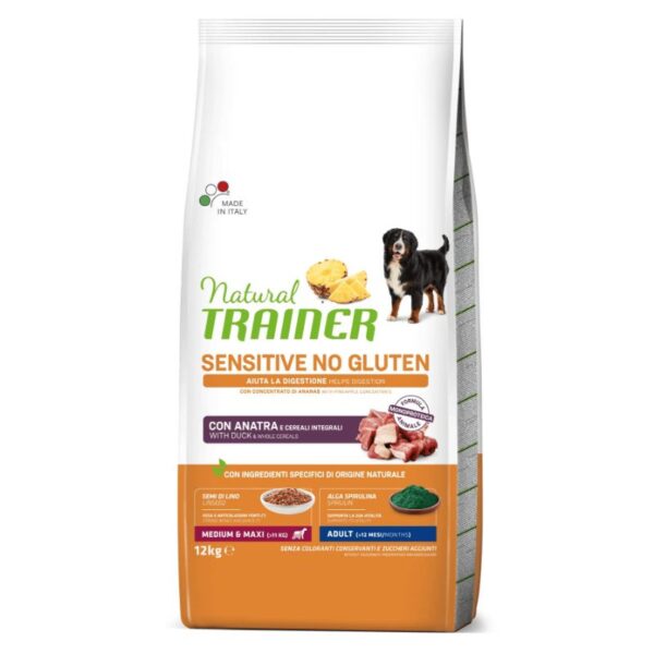 NT ADULT DOG SENSITIVE NO GLUTEN M/M DUCK (antiena) 12kg - Image 1