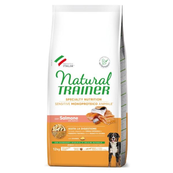 NT ADULT DOG SENSITIVE NO GLUTEN M/M SALMON (lašiša) 12kg - Image 1