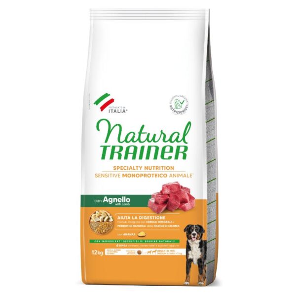 NT ADULT DOG SENSITIVE NO GLUTEN M/M LAMB (ėriena) 12kg - Image 1