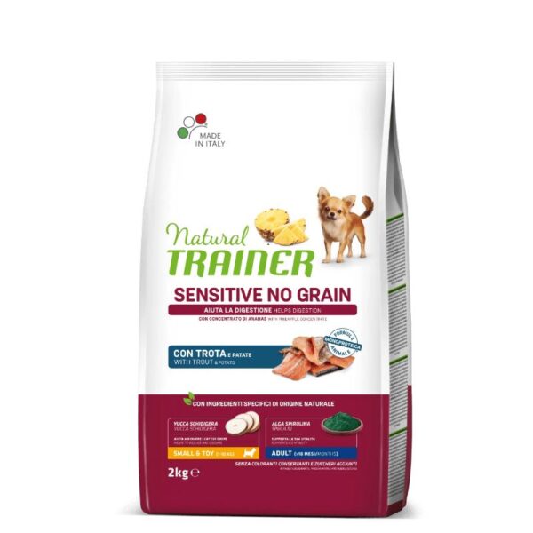 NT ADULT DOG SENSITIVE NO GRAIN Mini TROUT upėtakis 2kg (6) - Image 1