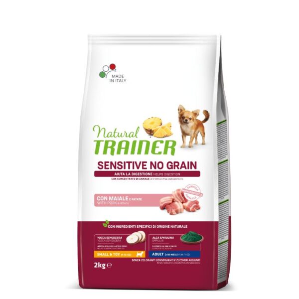 NT ADULT DOG SENSITIVE NO GRAIN MINI PORK kiauliena 2kg (6) - Image 1