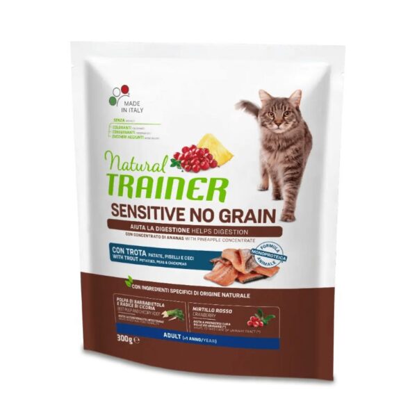 NT CAT SENSITIVE NO GRAIN TROUT su upėtakiu 300g - Image 1