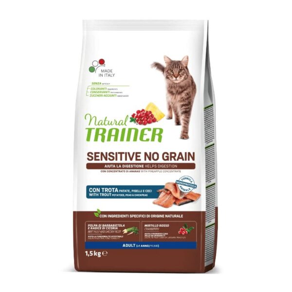 NT CAT SENSITIVE NO GRAIN TROUT su upėtakiu 1.5kg (6) - Image 1