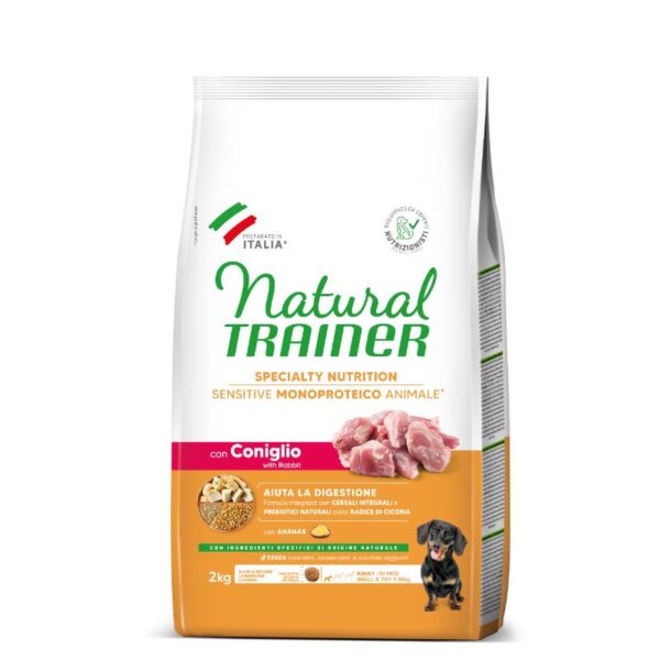 NT ADULT DOG SENSITIVE NO GLUTEN MINI RABBIT (triušiena) 2kg (6) - Image 1