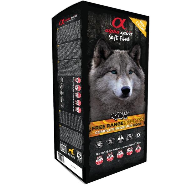 Alpha Spirit Poultry drėgnas paukštienos pašaras šunims 9kg - Image 1