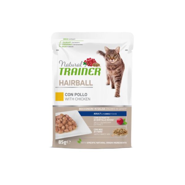 NT Cat Hairball Chicken konservai katėms su vištiena 85g 12vnt - Image 1