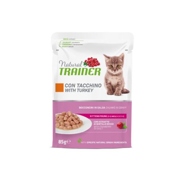 NT Cat Kitten Turkey konservai kačiukams 85g  12vnt - Image 1