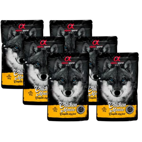 Alpha Spirit Wet putėsiai šunims su vištiena 85g 6vnt (24) - Image 1