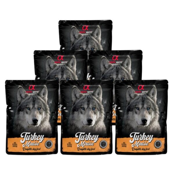 Alpha Spirit Wet putėsiai šunims su kalakutiena 300g 6vnt (12) - Image 1