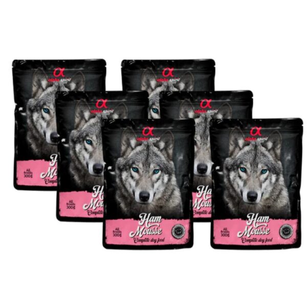 Alpha Spirit Wet putėsiai šunims su kumpiu 85g 6vnt (24) - Image 1