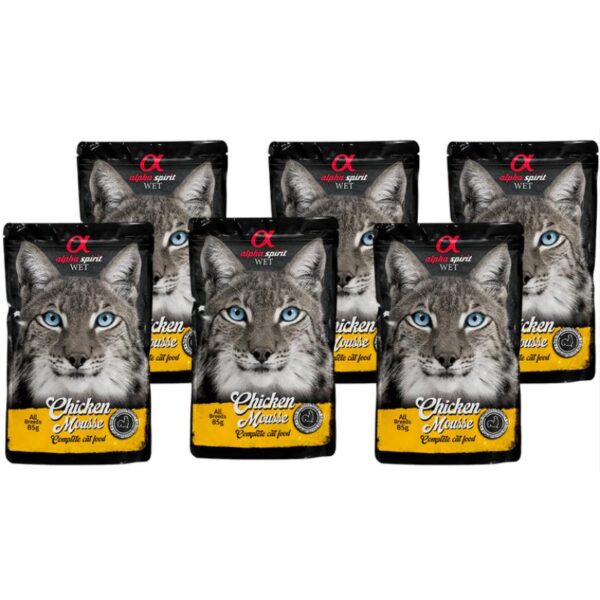 Alpha Spirit Wet putėsiai katėms su vištiena 85g 6vnt - Image 1