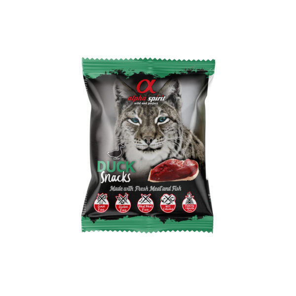 Alpha Spirit Snacks Cat skanukai katėms su antiena 50g - Image 1