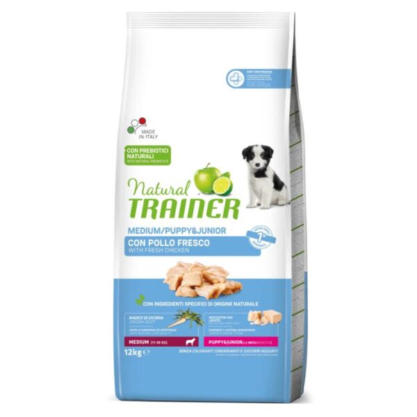 Trainer Natural MEDIUM PUPPY/JUNIOR su Vištiena 12kg - Image 1