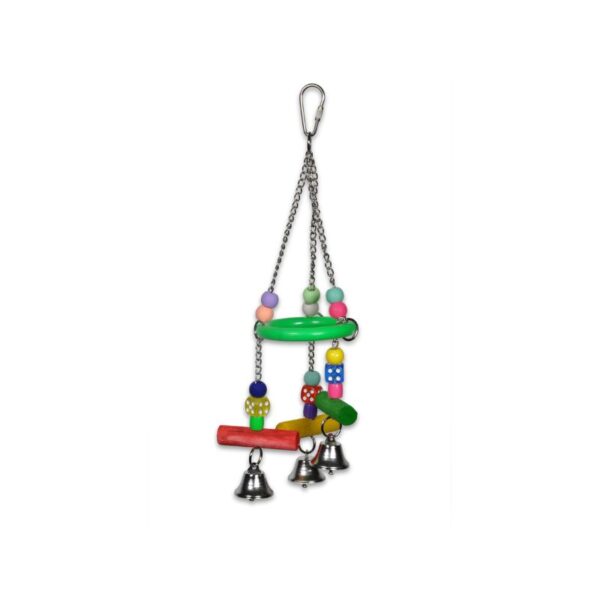 Vadigran Bird Toy Ring color žaislas paukščiams 30cm - Image 1