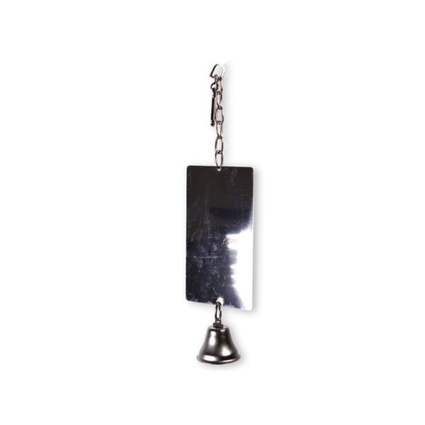Vadigran Mirror Metal + Bell žaislas paukščiams 9x36cm - Image 1