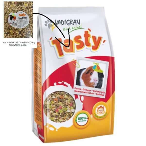 Vadigran Tasty pašaras jūrų kiaulytėms 2kg - Image 1