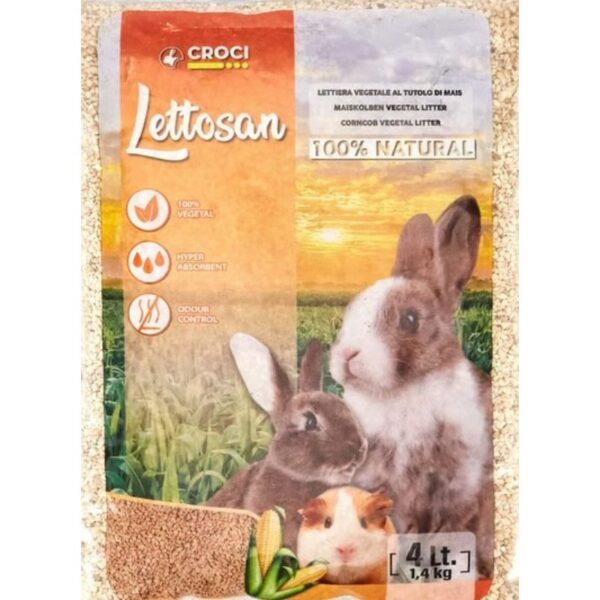 Croci Lettosan kukurūzų kraikas graužikams 4l (4) - Image 1