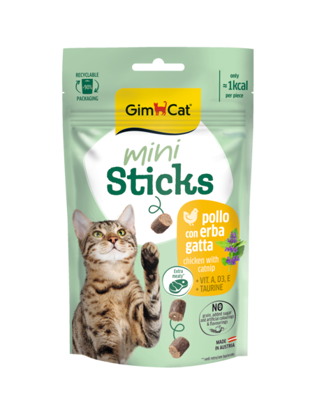 0005196_gimcat-mini-sticks-chicken-with-catnip-50-g.png GIMCAT MINI STICKS CHICKEN WITH CATNIP 50 G - Image 1