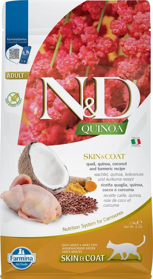 0005580_f35837-farmina-nd-quinoa-cat-dry-skincoat-quailcoconut-adult-15-kg-pak8.webp FARMINA N&D QUINOA - CAT Dry SKIN&COAT Quail&Coconut ADULT 1,5 kg - Image 1